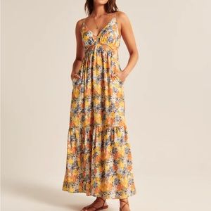 Abercrombie cut out maxi dress, floral